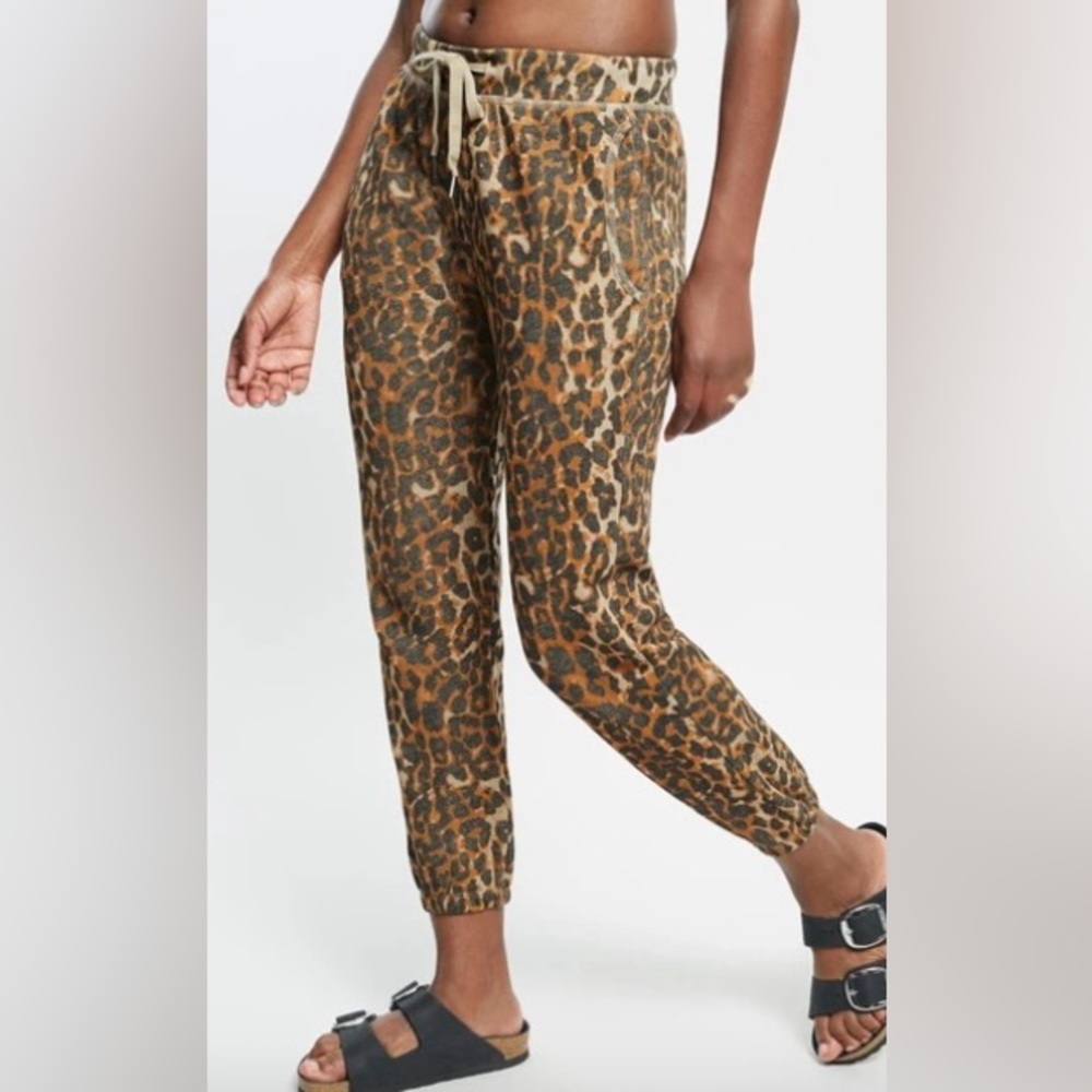 NSF Demi Sweatpants in Taupe Leopard